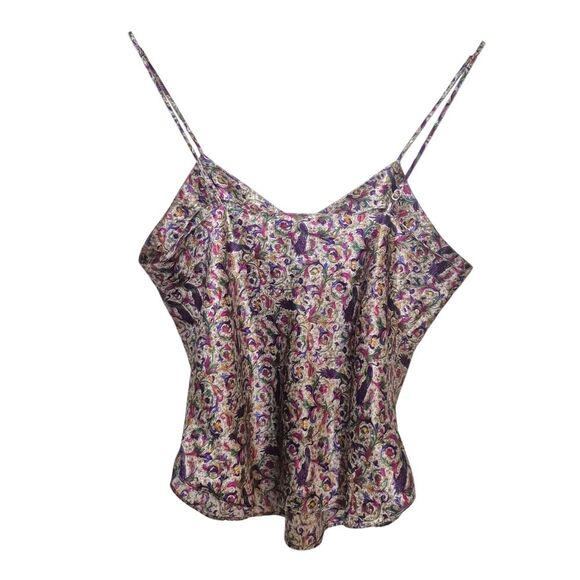 Erika Taylor Intimates Vintage Y2K Patterned Cami Tank Top Size 8 - Picture 2 of 3